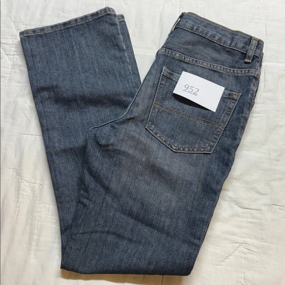 The Children's Place Boys Bootcut Jeans Size 12 Denim Blue Adjustable Waist